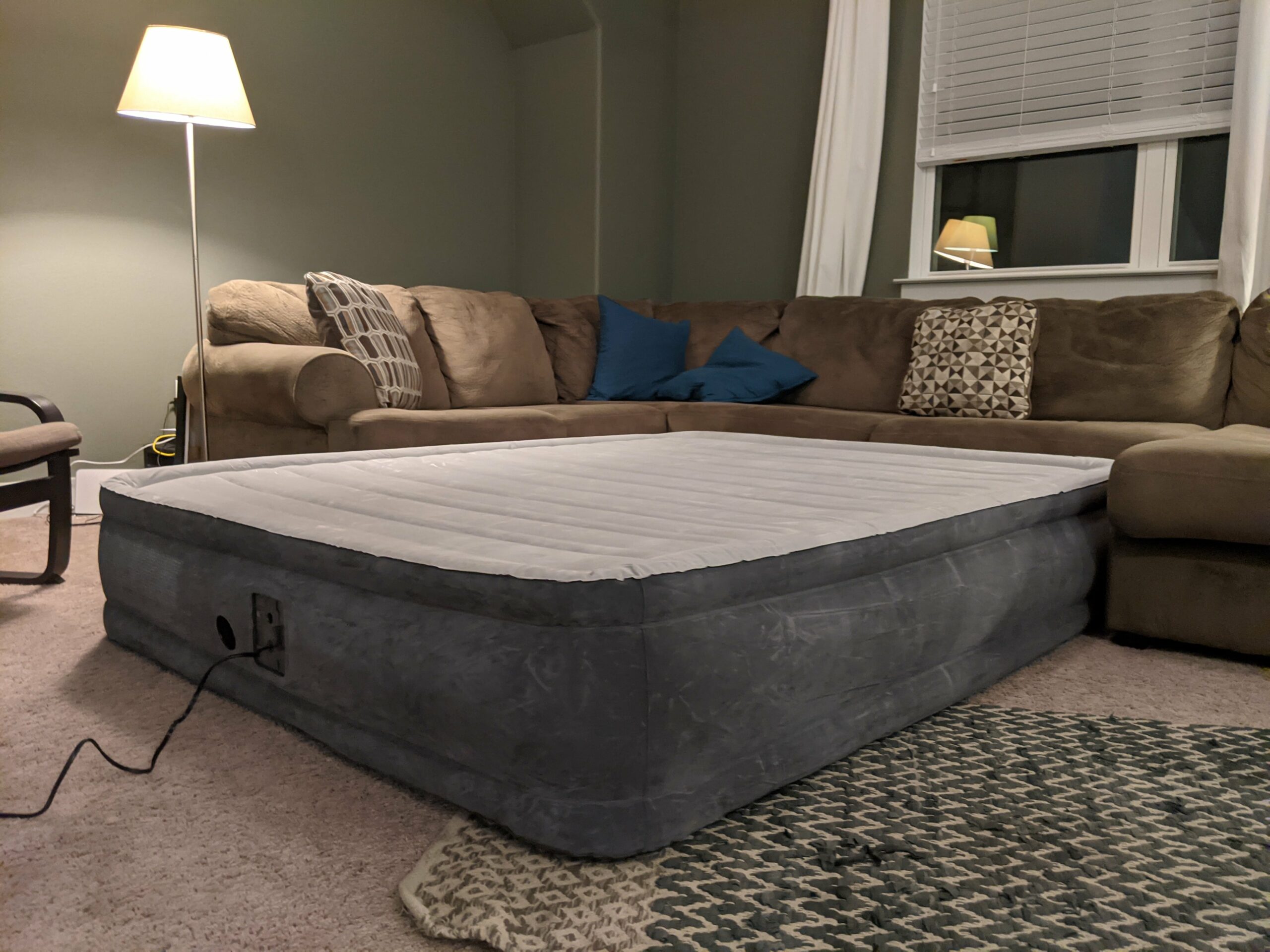 intex comfort plush elevated dura beam air mattress