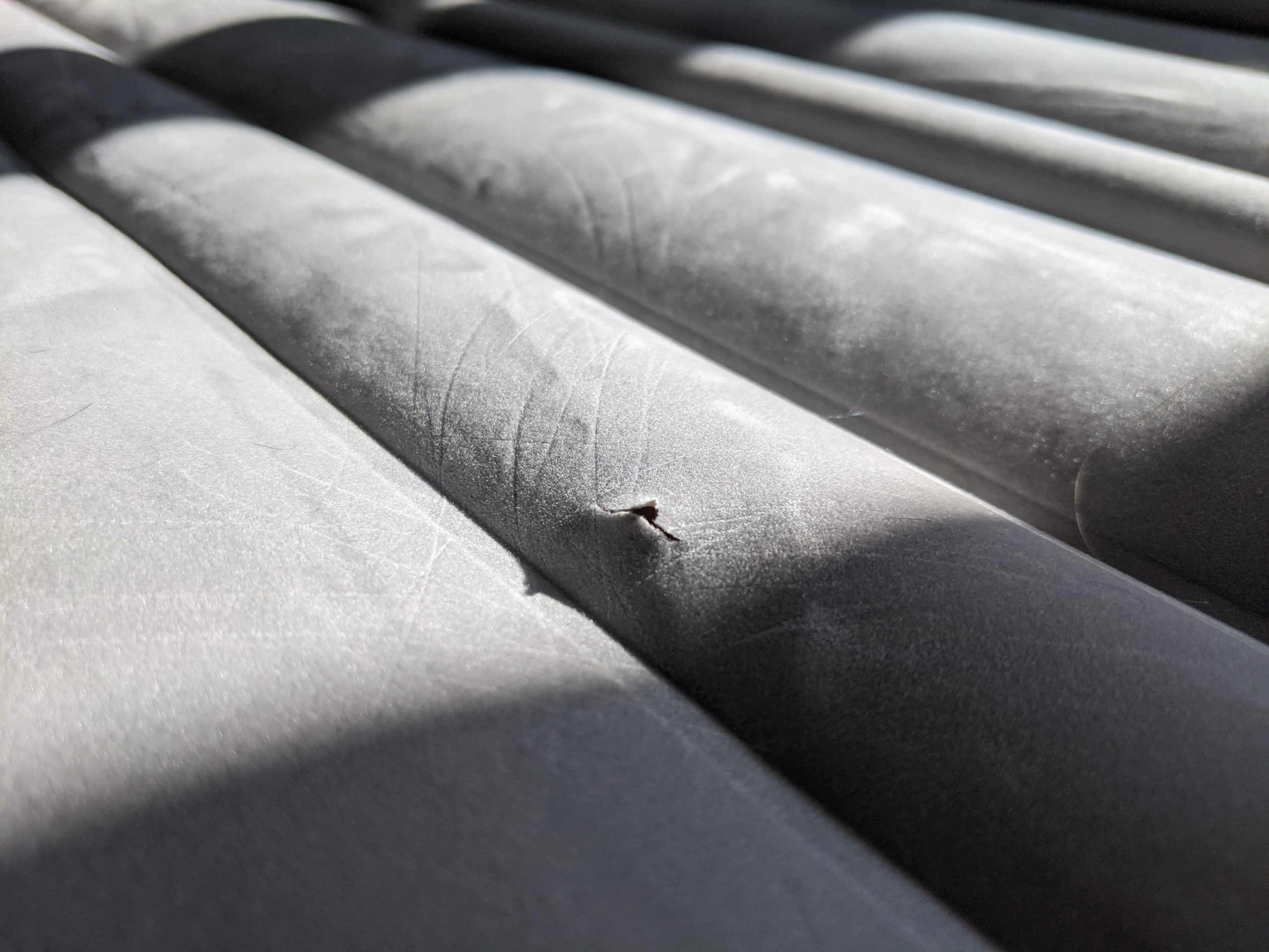slowing down air leak in mattress
